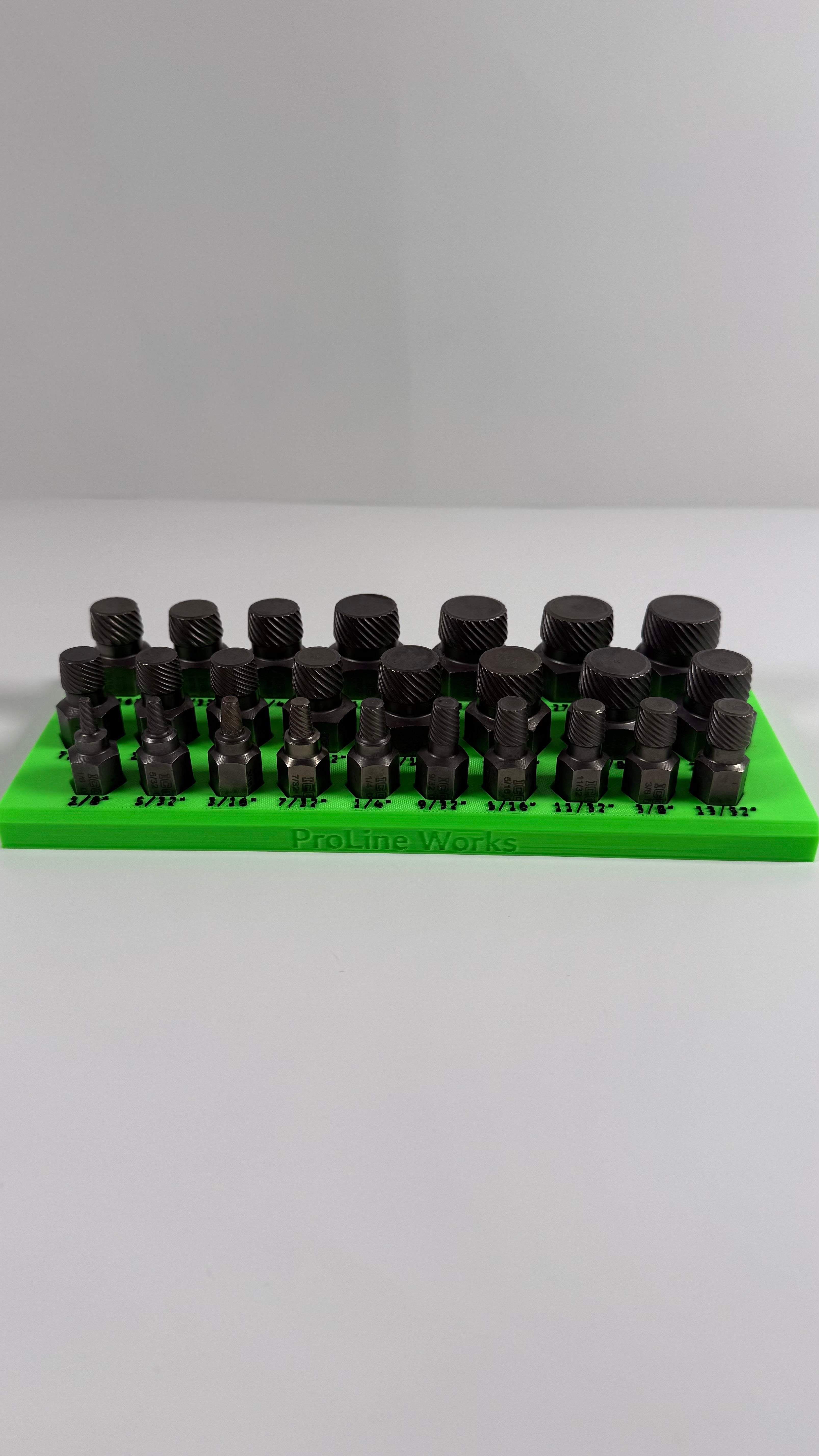 ICON 25-Pc Screw Extractor Organizer | Magnetic 3D Printed Tool Holder | Rare Earth Magnets