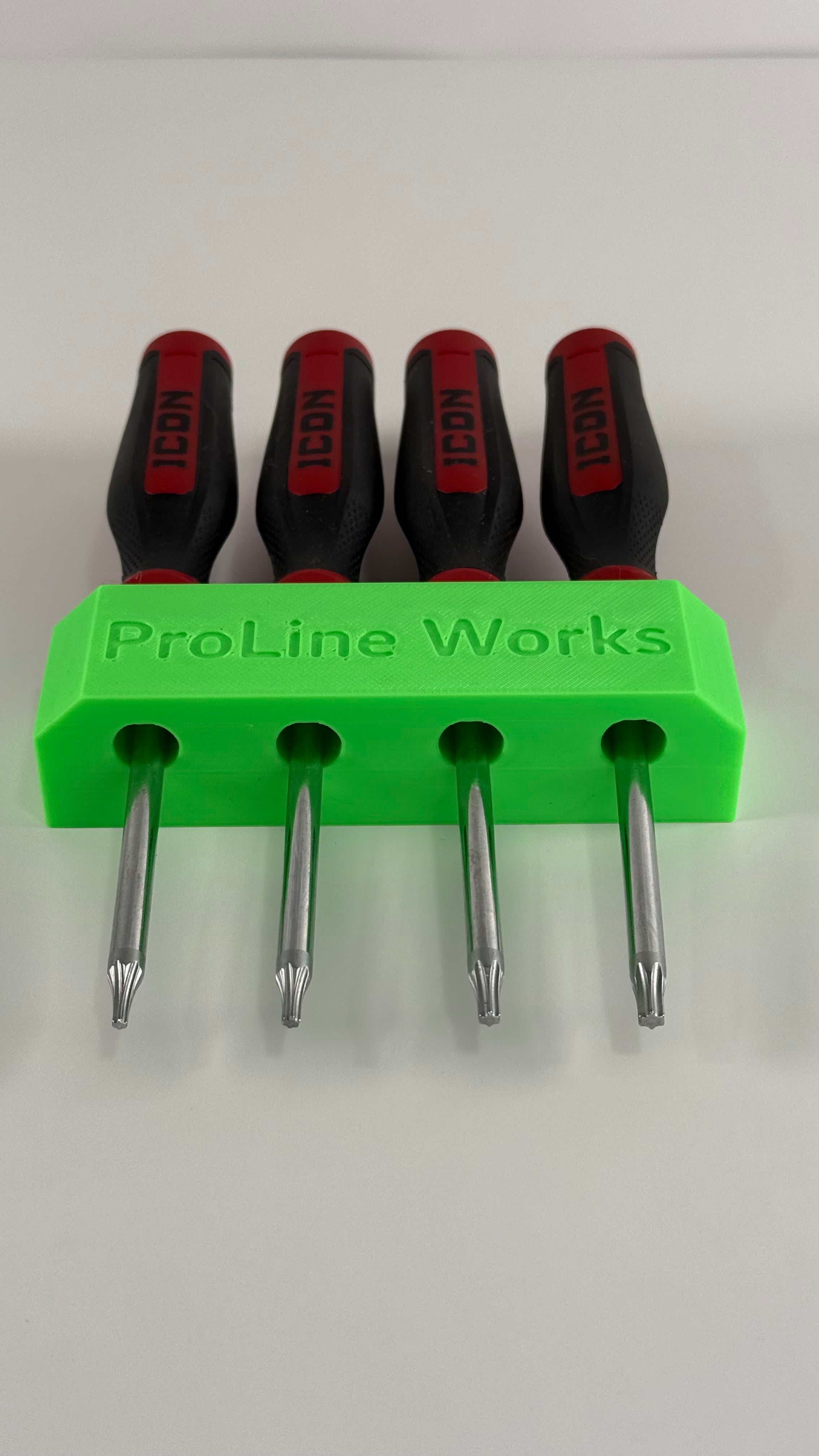 ICON Mini Torx & Screwdriver Organizer | Magnetic 3D Printed Tool Holder)