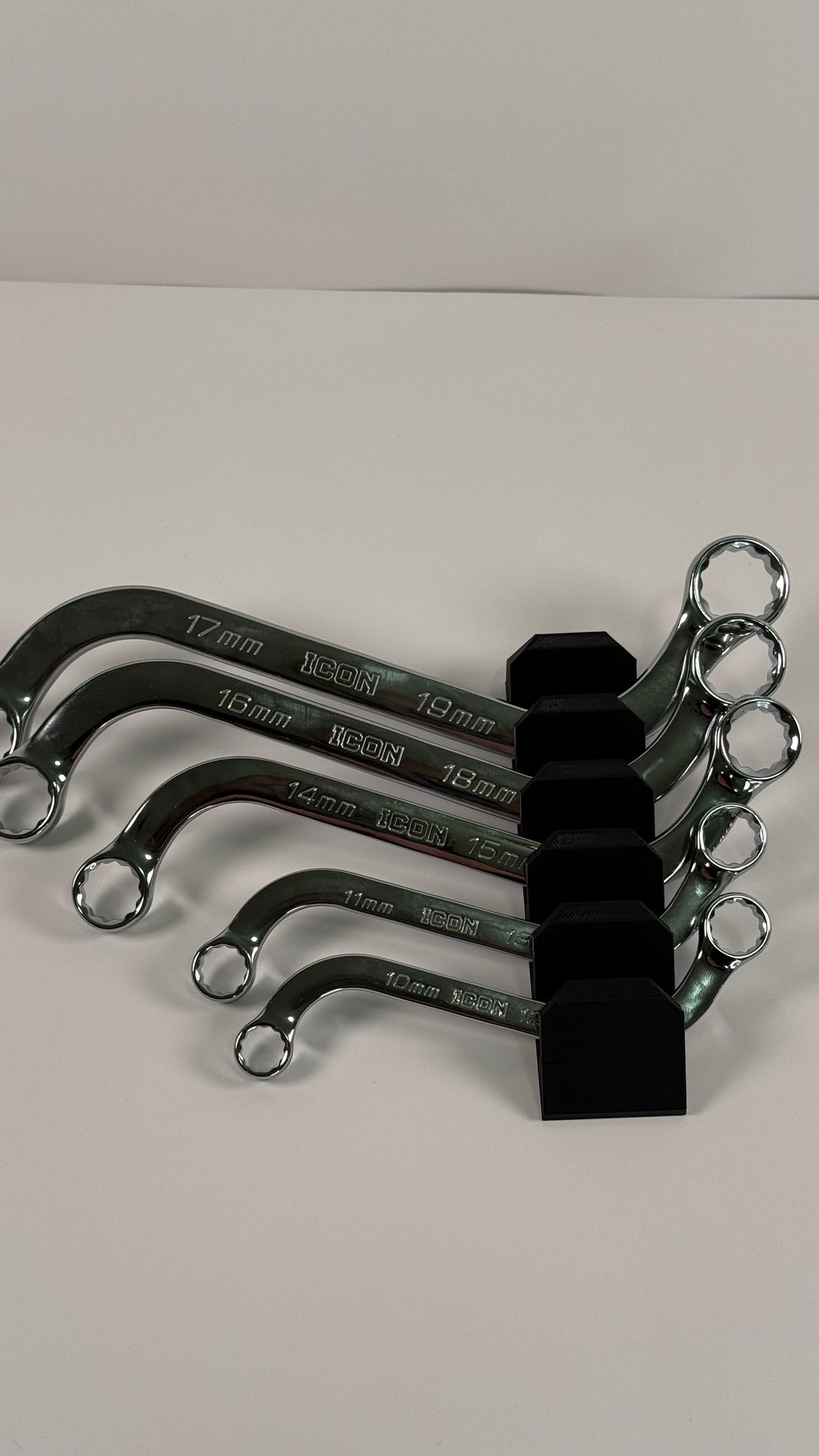 Magnetic S-Wrench Organizer for ICON 5-Piece Sets – SAE or Metric