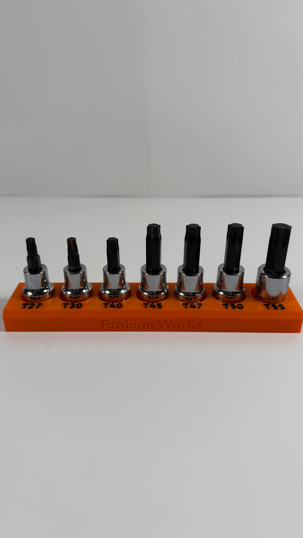 ICON 3/8" Torx Socket Organizer | Magnetic 3D Printed Tool Holder | 7-Slot Design
