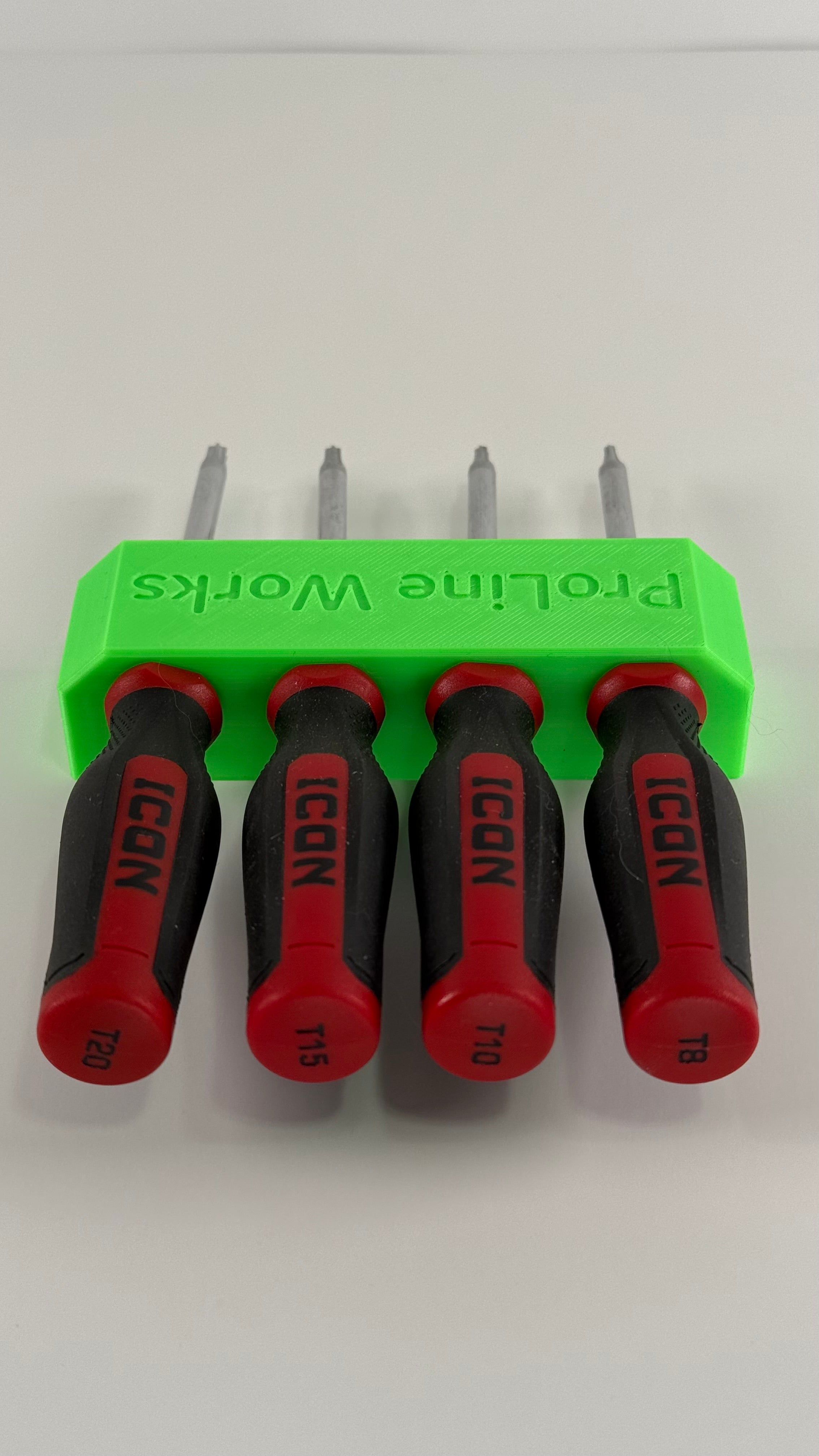 ICON Mini Torx & Screwdriver Organizer | Magnetic 3D Printed Tool Holder)