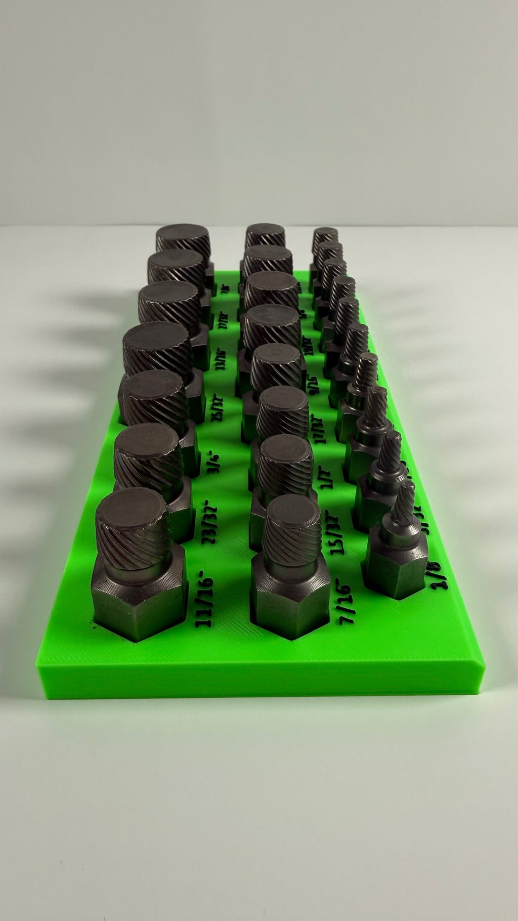 ICON 25-Pc Screw Extractor Organizer | Magnetic 3D Printed Tool Holder | Rare Earth Magnets