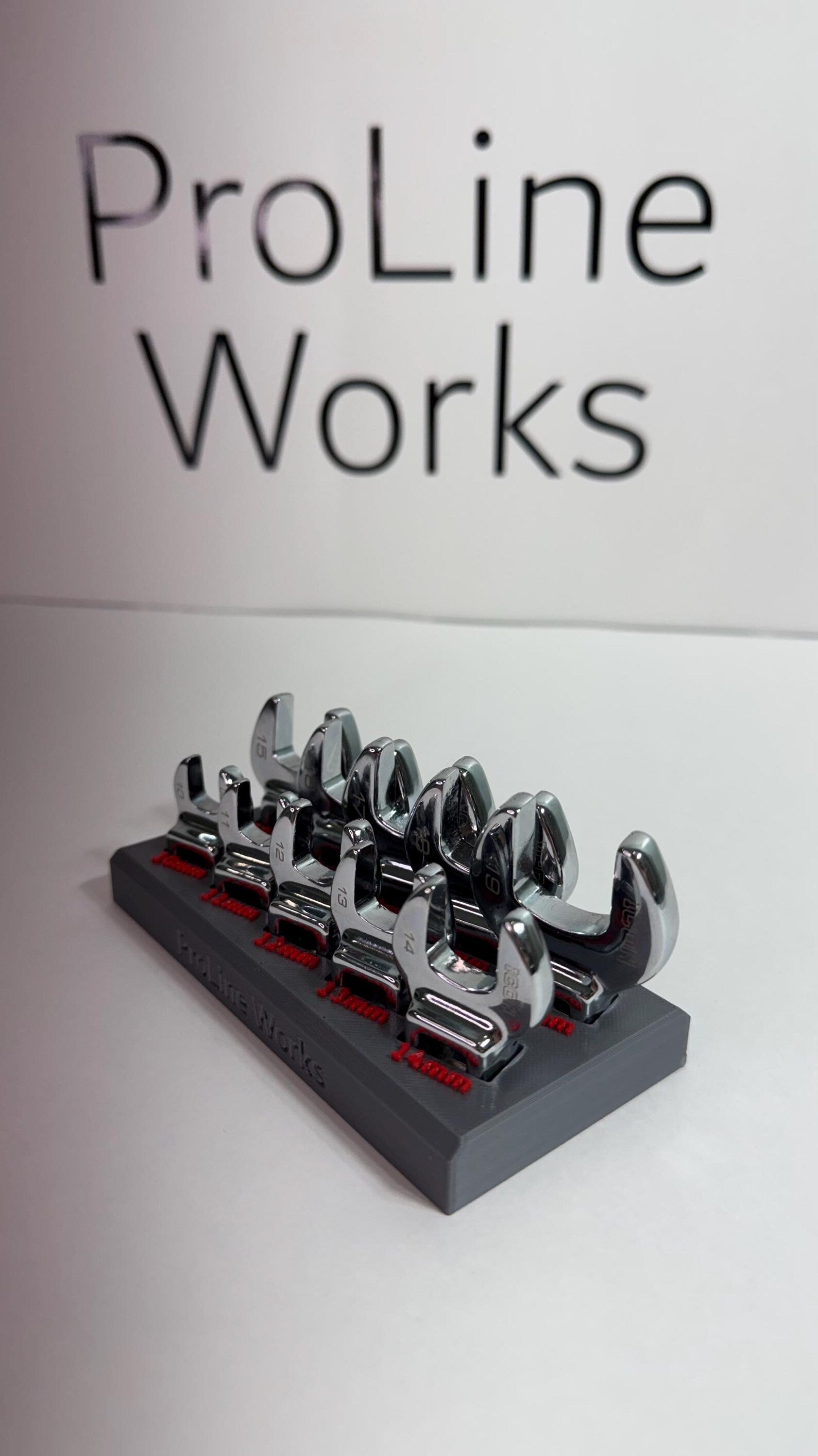Magnetic Crowfoot Wrench Organizer for ICON Sets – SAE or Metric | Custom Colors