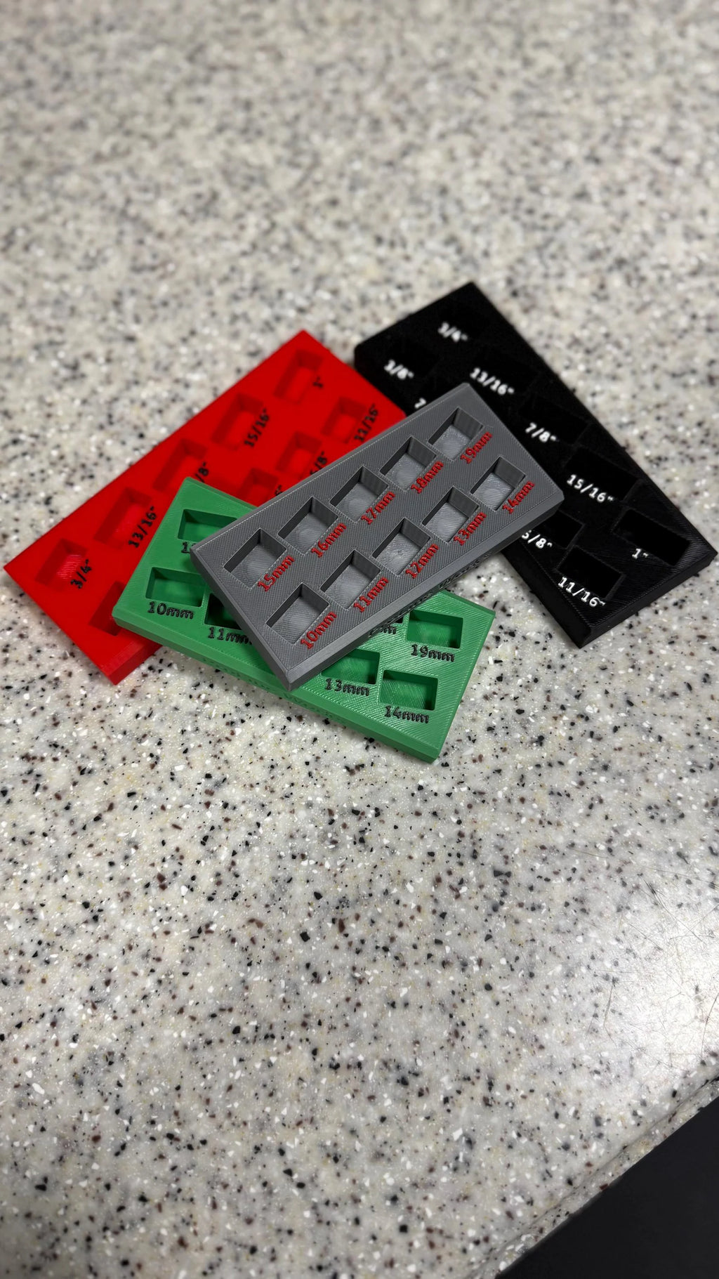 Magnetic Crowfoot Wrench Organizer for ICON Sets – SAE or Metric | Custom Colors