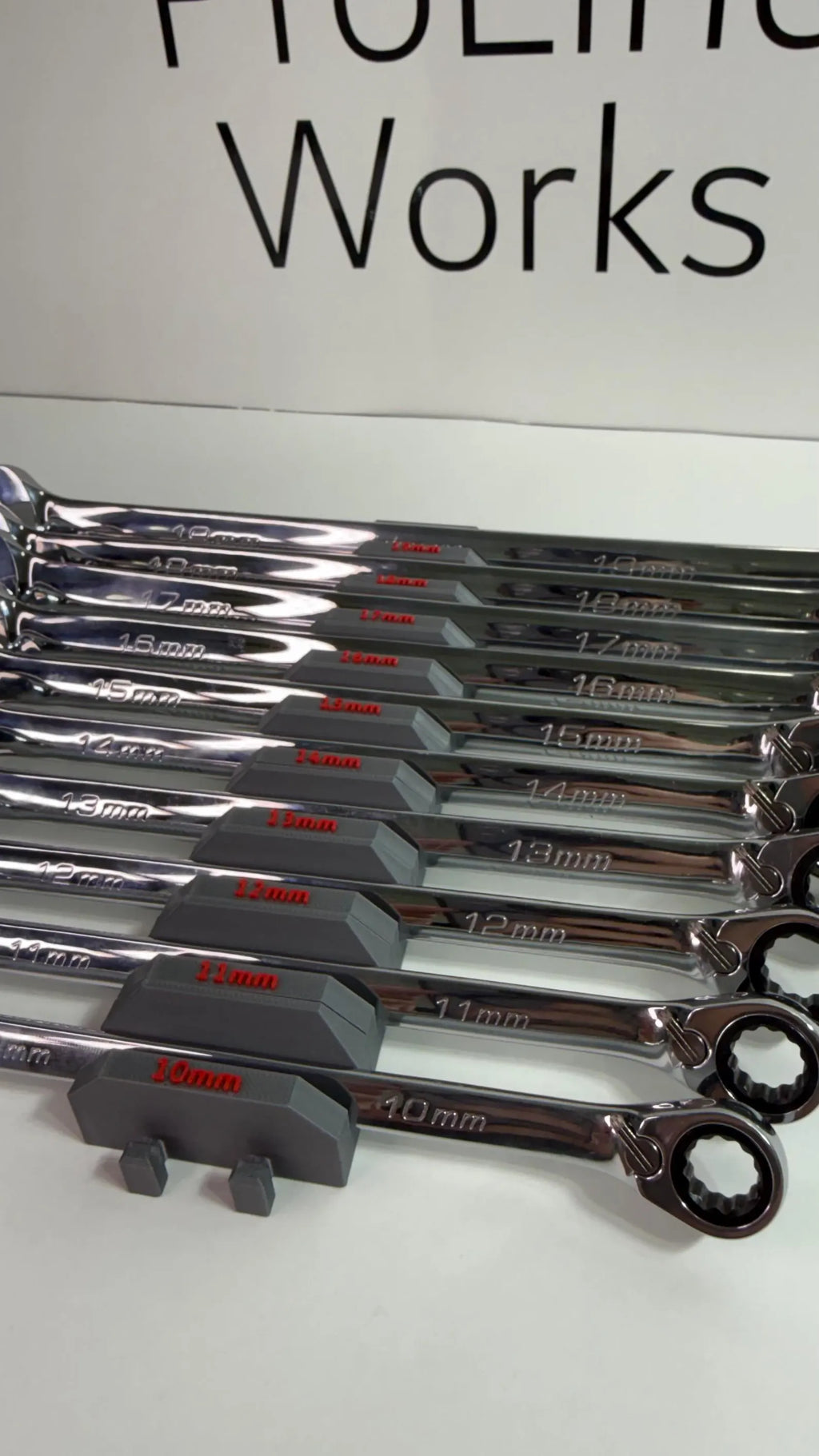 Magnetic Modular Wrench Organizer – SAE or Metric | Custom Color Options