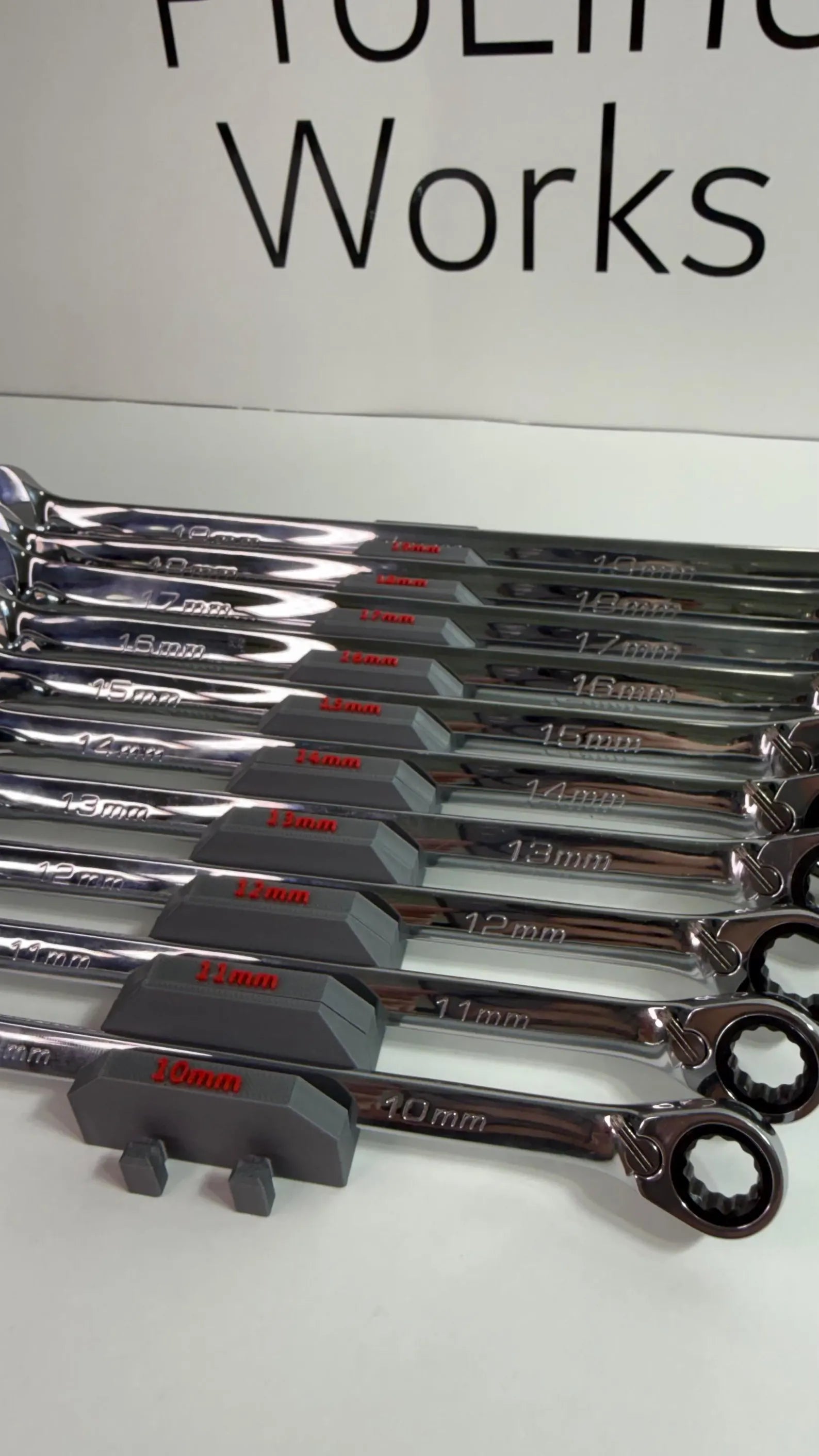 Magnetic Modular Wrench Organizer – SAE or Metric | Custom Color Options