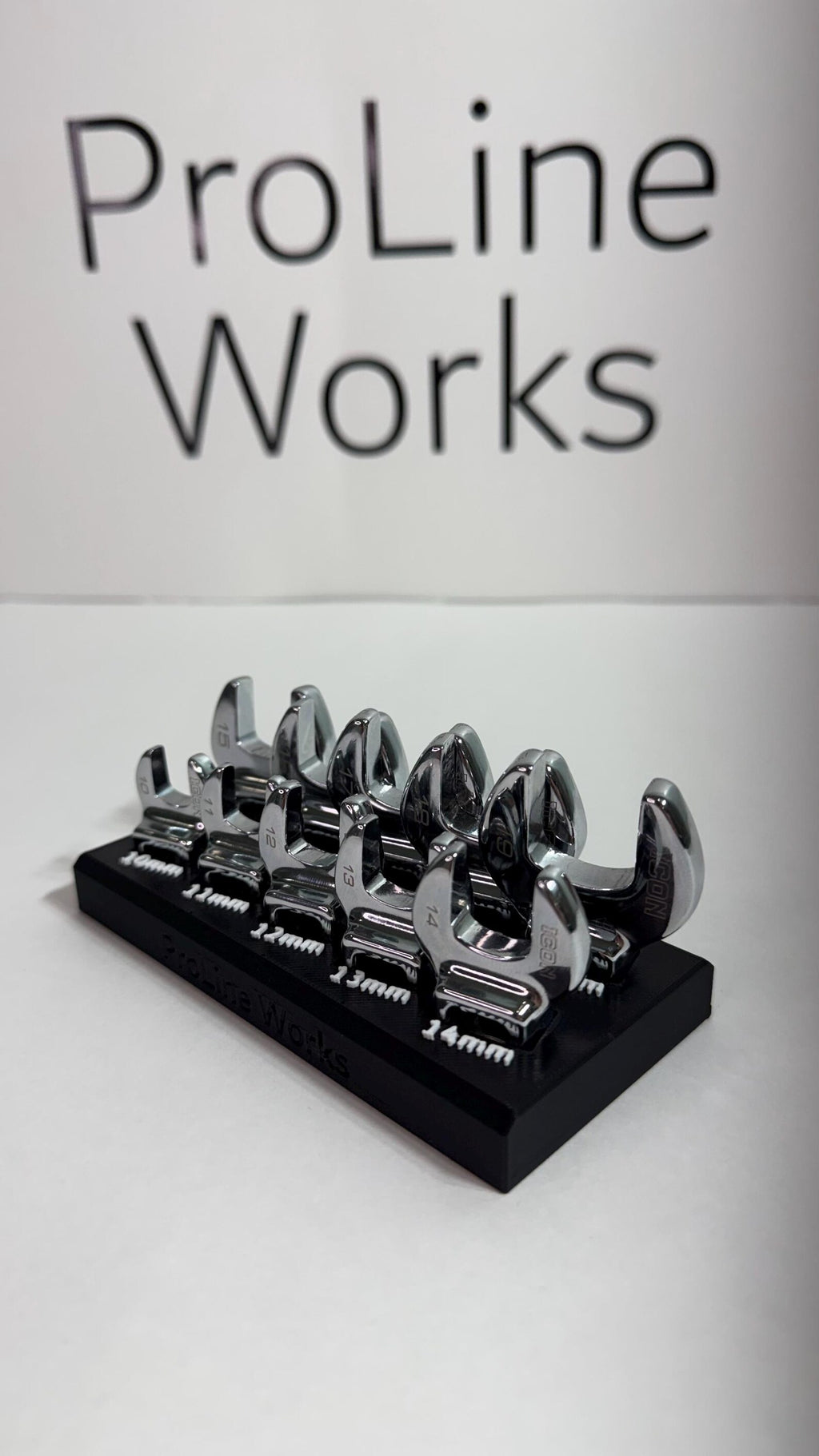 Magnetic Crowfoot Wrench Organizer for ICON Sets – SAE or Metric | Custom Colors
