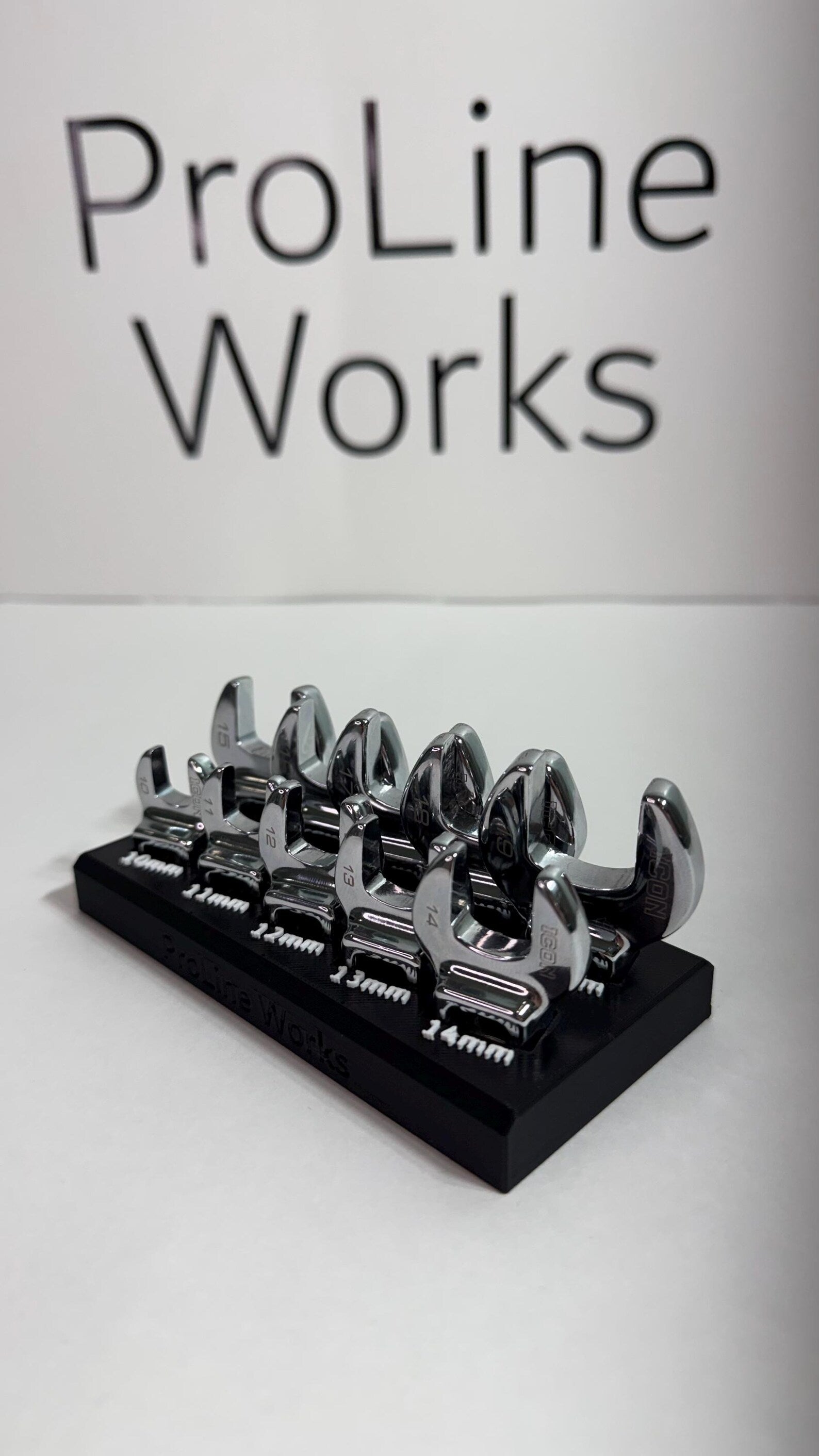 Magnetic Crowfoot Wrench Organizer for ICON Sets – SAE or Metric | Custom Colors