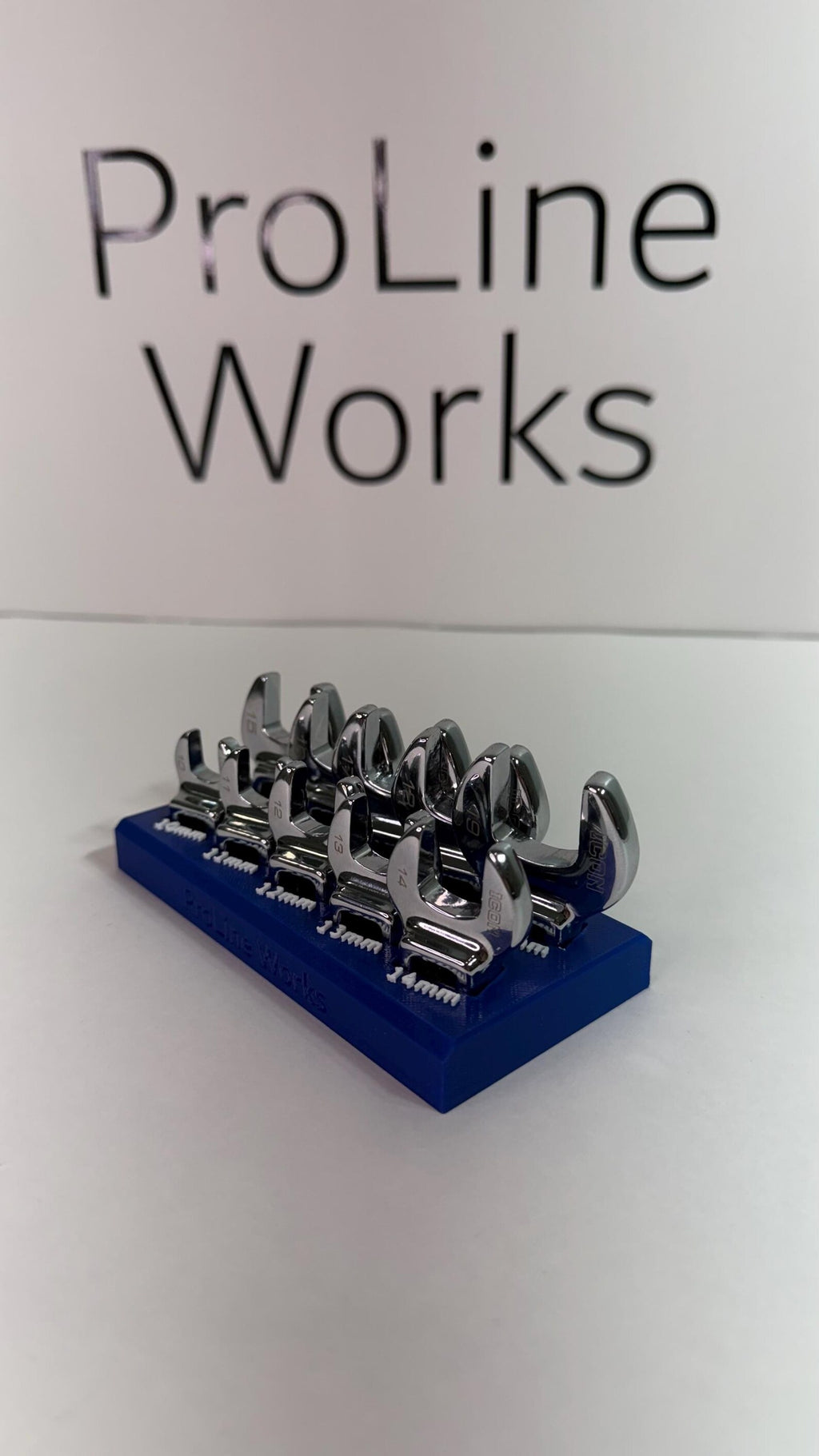 Magnetic Crowfoot Wrench Organizer for ICON Sets – SAE or Metric | Custom Colors