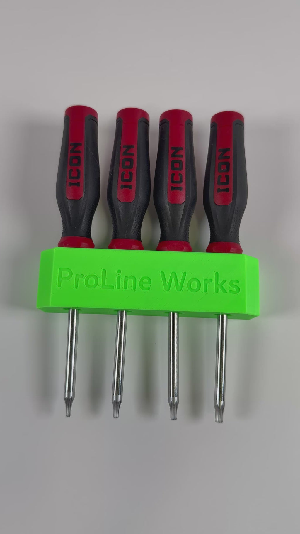 ICON Mini Torx & Screwdriver Organizer | Magnetic 3D Printed Tool Holder)