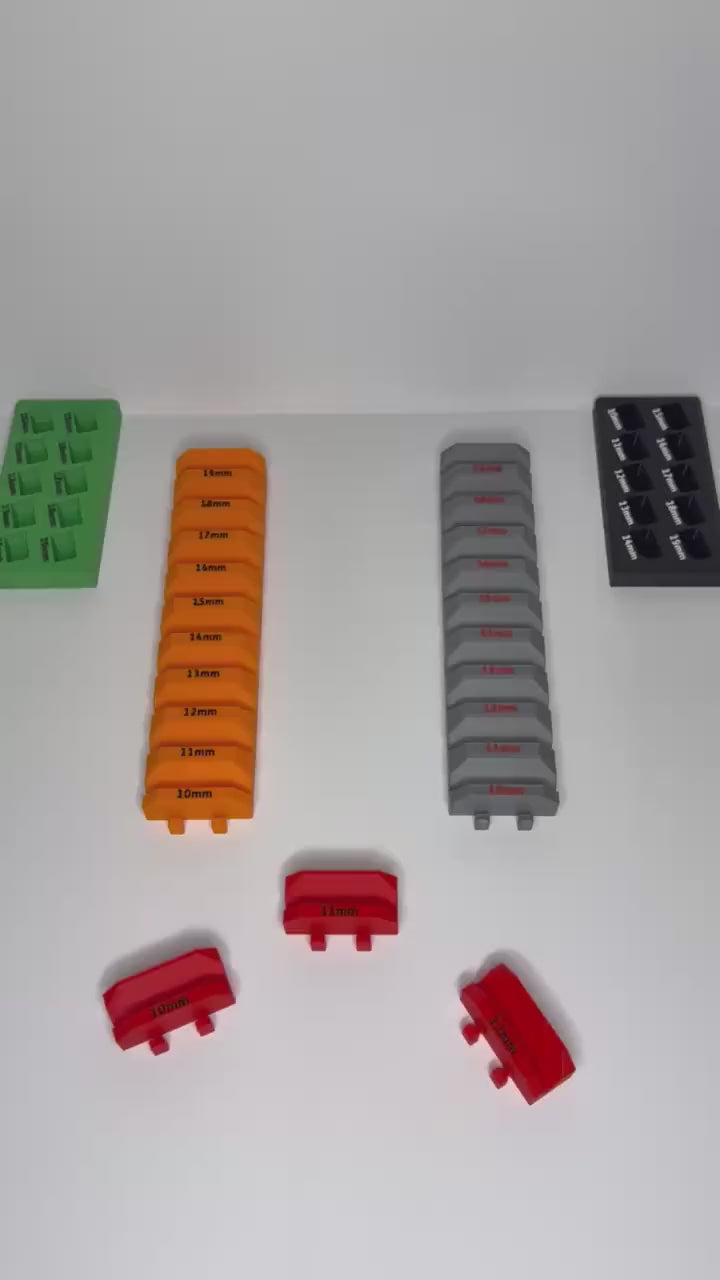 Magnetic Modular Wrench Organizer – SAE or Metric | Custom Color Options